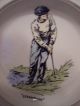 Vintage 1958 Delano Studio Golf Scrambling Figurine Trinket Night Stand Dish Men Other photo 2