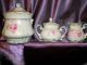 3 Pc Set Hand Painted Nippon Cream,  Sugar And Cracker Jar Other photo 1