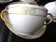 Hand Painted Set 4 Bouillon Bowls & Saucers Art & Crafts Style Haviland France Bowls photo 1