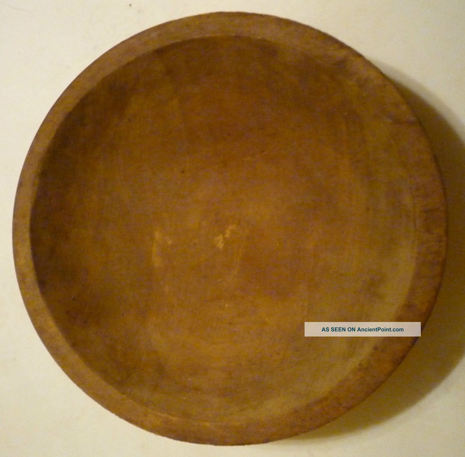 Old Primitive Munising Oval Wooden Bowl - 9 