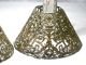 Antique Silver Pierced Candle Shades Hallmarked Gorham C 1895 - 1900 Lamps photo 4