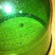 Antique Green Hand Blown Glass Cloche Bell Dome Jar Vintage Jars photo 1