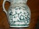 Gorgeous Antique Wild Boar Dogs & Deer Hunt Hunting Scenes Soft Paste Pitcher Pitchers photo 4