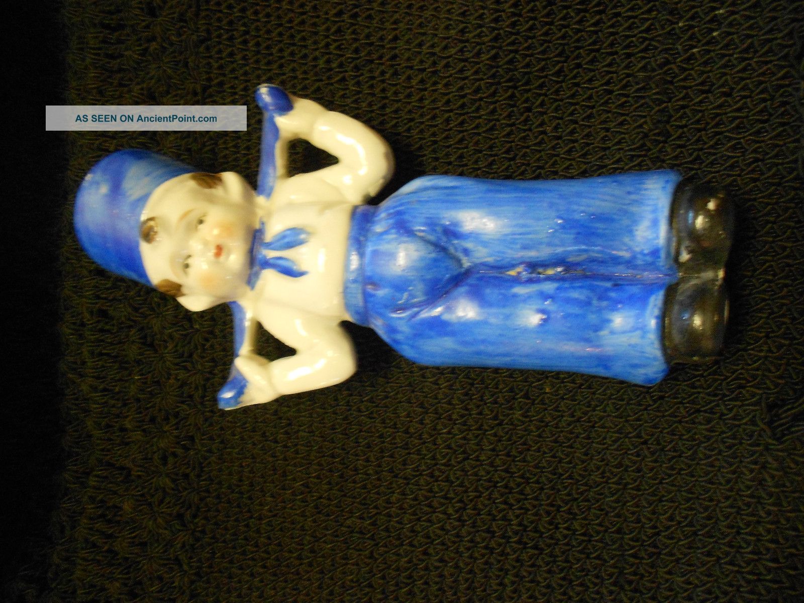 Dutch Boy Porcelain Blues Hand Painted Made In Japan Figurines photo