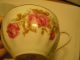 Vtg.  Very Fine Bone China C & S Roses & Gold Trim - Red Wreath Mark Japan Cups & Saucers photo 1