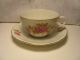 Vtg.  Very Fine Bone China C & S Roses & Gold Trim - Red Wreath Mark Japan Cups & Saucers photo 2