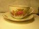 Vtg.  Very Fine Bone China C & S Roses & Gold Trim - Red Wreath Mark Japan Cups & Saucers photo 4