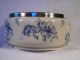 Antique 1890 Carltonware Blue & White Porcelain Bowl W/ Matching Serving Spoons Bowls photo 8