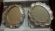 2 Antique Turkish 900 Coin Silver Hanging Mirrors Mirrors photo 1