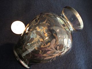 Tiffany Art Deco Sterling Silver Glass Overlay Antique Vase $1.  00 $1 photo