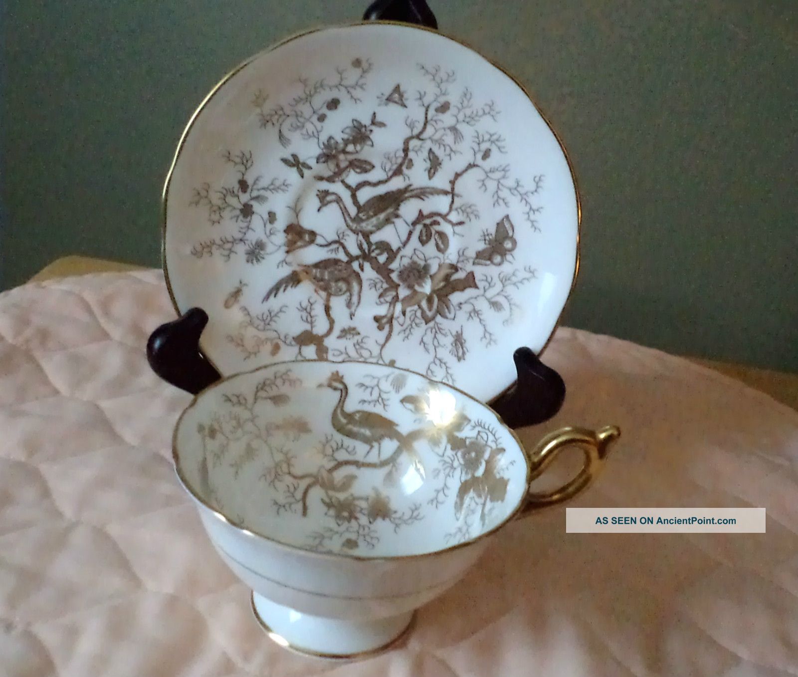 Coalport China Footed Cup And Saucer Cups & Saucers photo