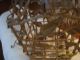 Shabby Hanging Porch Light Fixture, Toleware photo 9