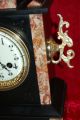 Antique Marble Mantle Clock - 1900 France Clocks photo 8