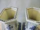 Pair Of Chinese Export Blue&white Vases Compotes photo 5