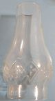 Vtg Clear Cut Glass Hand Held Candle Stick Holders W / Matching Hurricane Globes Candle Holders photo 2