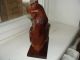 Russian Soviet Russia Wooden Hand Carved Bear Figurine Carved Figures photo 1