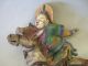 Rare Antique Chinese Wall/roof Tile Horse Warrior Figure, Compotes photo 3