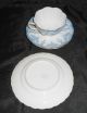 Impressive English 3 - Piece Cup & Saucers Gorgeous Blue Trio Tuscan Cups & Saucers photo 4