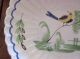 19th C.  French Faience Large Bird Bowl / Saladier Bowls photo 7