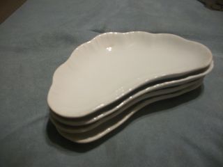 4 Antique Bone Oyster Side Plates - Johnson Bros.  England,  Royal Semi - Porcelain photo