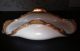 Antique 1916 T&v Limoges White & Gold Oval Tray Olive Dish Mongrammed H Platters & Trays photo 3