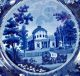 19th C Staffordshire Historical Blue Plate Water Works Philadelphia By R.  S.  W.  Nr Plates & Chargers photo 1