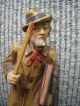 Schmid - Linder Switzerland Handcarved Wood Artist Painter Man Figurine 5000 Carved Figures photo 2