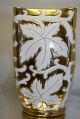 Old Paris Apartment Gold Gilt White Porcelain Vase Large Made In Italy 8 