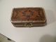 2 Vintage Leather Covered Boxes Boxes photo 5