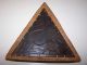 Handcrafted Rattan & Dark Hardwood Triangle Storage Box In Boxes photo 1