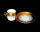 1921 Dw Porzellan Karlsbader Wertarbeit Demitasse Cup Saucer Gold Fine Porcelain Cups & Saucers photo 1