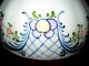 Vintage Scalloped Sided Hand Painted Ceramic Porcelain Serving Bowl From Germany Bowls photo 2