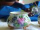 Vintage Hand Painted Sugar & Creamer Footed Violets & Roses - Signed,  Gold Trim Creamers & Sugar Bowls photo 1