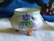 Vintage Hand Painted Sugar & Creamer Footed Violets & Roses - Signed,  Gold Trim Creamers & Sugar Bowls photo 2