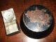 Two Pieces Early American Tole : Spice Box & Bowl C1890/1910 Toleware photo 3