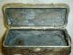 Antique Art Nouveau Cast Metal Jewel Box Metalware photo 5