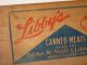Vintage Wood Libby ' S 100 Famous Foods Canned Meat Box End Libbymcneil&libbeyusa Boxes photo 3