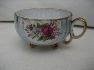 Antique Hr Roses Porcelain China Footed Teacup photo