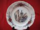 Vintage Obernai Town Scenery Painted Display Plates Made Sarreguemines France Platters & Trays photo 2