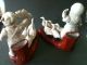 2 Old Antique Biscuit Porcelain Figurine Figurines photo 2