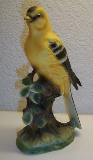 Vintage Japan Porcelain Ceramic Pottery Lovely Yellow Bird Figurine Marked Ucgc photo