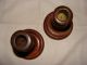 Antique Wooden Candlesticks Candelholders Pair - Other photo 2