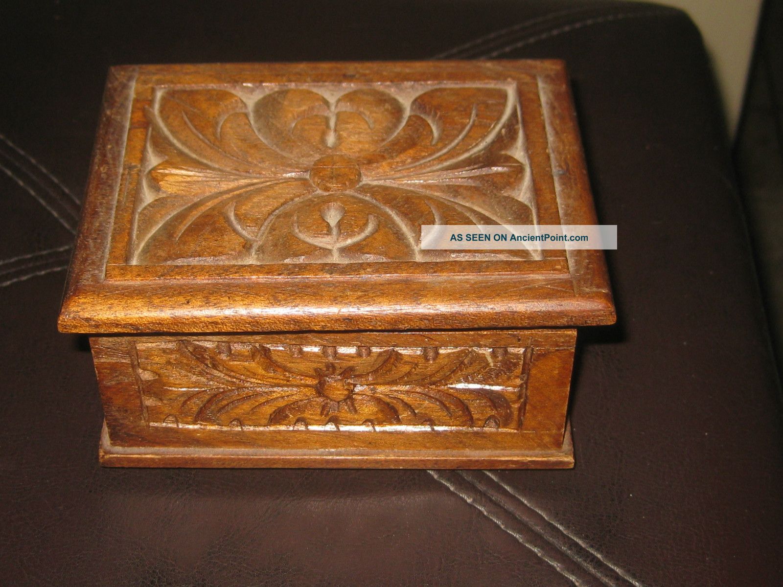 Vintage Spanish Carved Box Boxes photo