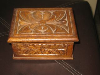 Vintage Spanish Carved Box photo