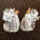 Vintage Pair Of Romantic Dream Couple Luster And Handpainted Accents Lamp Base Lamps photo 1