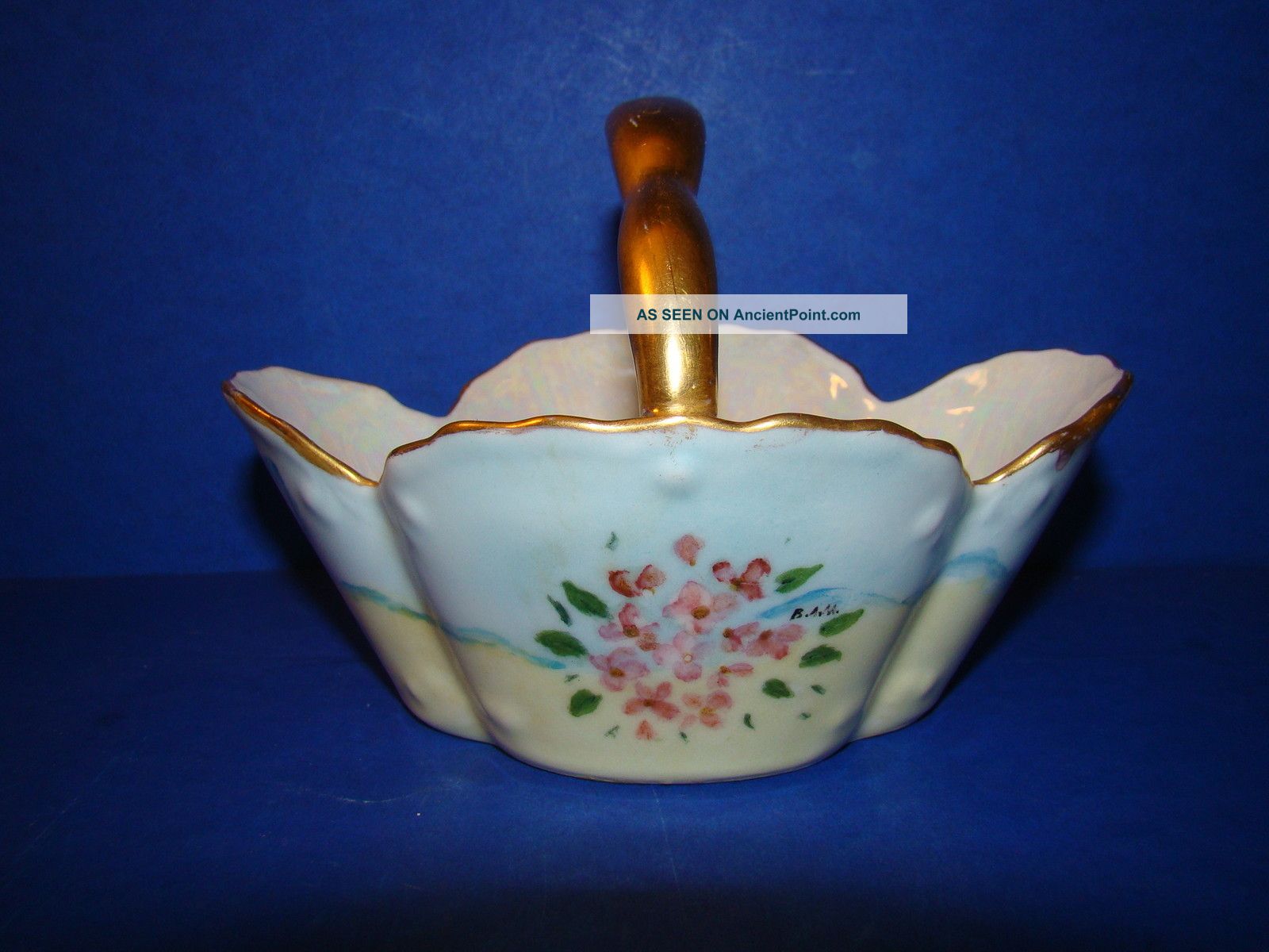 Bavaria Porcelain Small Basket Z.  S & C C 1882 Other photo
