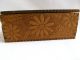 Antique Carved Wooden Lidded Box Tramp/folk Art,  Daisy Floral Design Art Nouveau Boxes photo 3