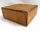 Antique Carved Wooden Lidded Box Tramp/folk Art,  Daisy Floral Design Art Nouveau Boxes photo 4