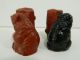 Black And Brown Bear Salt.  /pepper Shakers Vintage Mt.  Rainier Souveniers In Box Salt & Pepper Shakers photo 1