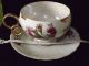 Rose Tea Cup And Saucer,  Signed Japan.  Iridescent Swirl.  Nippon Yoko Estate Buy Cups & Saucers photo 2